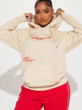 Fashion Nova Destination: London Hoodie in Sand